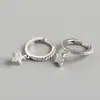 Brincos Estrela Triângulo Estrela de Zircônia Retrô para Mulheres, Design Elegante Único, Brincos Versáteis em Forma de Coração Atacado