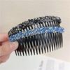 Peine para Recoger el Cabello Suelto, Peine de Cabello con Pedrería, Pinza para Flequillo Llena de Diamantes, Peine de Cabello Colorido, Pasador, Pinza para Pasador, Accesorio para el Cabello