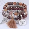 Joias da Moda Europeias e Americanas Mais Vendidas na Fronteira, Pulseiras Bohemianas de Contas em Camadas, Pulseiras Retrô de Estilo Étnico em Estoque