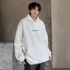 Suéter con capucha de 300 g de peso pesado de la calle principal estadounidense para hombre, moda otoño-invierno, cremallera, diseño nicho cleanfit, chaqueta