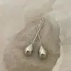 Pendientes de Diseño de Nicho de Lujo Ligero Estilo Francés Personalidad Minimalista Moda Tendencia Genial Pendientes de Gota de Agua Pendientes de Botón de Alta Gama