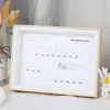 Paleta de Cores de Madeira para Nail Art Estilo Japonês Ferramenta de Exibição de Cores de Esmalte Álbum de Nail Art em Branco de 7 polegadas Suporte de Exibição