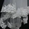 Velo de Novia, Blanco, de Dos Capas, con Peine, Borde de Encaje Bordado, Adecuado para Sesiones de Fotos en Estudio y Estilismo para Fotografía de Viajes