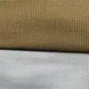 Tecido Jacquard Canelado Waffle CVC Algodão Poliéster Tecido Escada Dupla Linha Roupas Femininas Calça Wide Leg Manga Curta Primavera, Verão e Outono