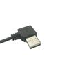 Cabo de alimentação USB de cabeça única, cabo de 2 vias macho, cobre puro, cabo de dados USB fêmea de 4 vias, A macho curvado/barramento
