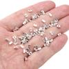 Aleación Plata Rota Cuentas Sueltas Espaciador Hecho a Mano DIY Cuenta Redonda Accesorios para Joyería Accesorios para Pulsera de Cuentas Espaciadoras Material para Joyería