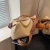 Bolso Cruzado de Lona Casual para Mujer 2025 Primavera Nuevo Gran Capacidad Versátil Bolso de Mano Simple para Viajes Diarios Bolso de Hombro