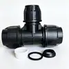 Codo reductor de conexión rápida de PE 1/2 pulgada 3/4 pulgada 1/4 pulgada sin fusión por calor tubería de agua codo reductor conector rápido conversión conector rápido