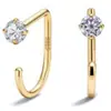 Pendientes de Plata S925 en Forma de C para Mujer, Aretes de Lujo Ligero de Moda de Gama Alta, Pendientes de Diseño de Nicho Ins Simples y Versátiles al por Mayor