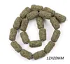 Cuentas de Pincel Ovaladas Cilíndricas de Piedra Volcánica Coloridas para Collar Pulsera DIY Accesorios de Joyería de Aromaterapia Venta Directa de Fábrica DIY