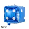 Globos de Papel de Aluminio de Póker, Piezas Cuadradas, Corazones, Tréboles, Picas Negras, Dados, Tema de Casino, Decoraciones para Fiesta de Juegos de Casino