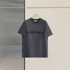 Esenciales de Verano Kareem Marca de Moda Niebla Manga Corta Unisex Suelta Casual Cuello Redondo Camiseta Estilo Americano