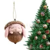 Adornos de Bellota de Animales del Bosque Fantástico Decoraciones de Animales de Piña Decoraciones Acrílicas para Colgar en Casa Decoraciones para Árbol de Navidad