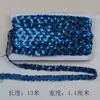 Encaje Trenzado con Borde en S de Lentejuelas Ropa Hecha a Mano Ropa para Muñecas Cuello Costura Láser Accesorios DIY Borde Ondulado