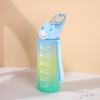 Taza de Agua Deportiva de Verano de Gran Capacidad para Estudiantes de Primaria y Secundaria Hombres y Mujeres Alto Valor de Color Tetera de Plástico Portátil