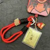 Insignia Corporativa Personalizada Logo Oro Puro 999 Llavero del Tesoro Colgante Bolsa de la Fortuna Regalo para Amigos Regalo de Tienda