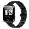 Compatible con Fitbit Versa/Versa2/Lite H Tipo Correa de acero inoxidable Hebilla de mariposa Correa de acero Correa de reloj