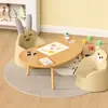 Mesa de Estudio para Niños, Mesa de Juguetes para Bebés, Escritorio y Silla para Escribir en Casa, Mesa de Comedor para Estudiantes de Jardín de Infancia, Mesa Pequeña de Educación Temprana, Escritorio