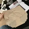 Roupa Íntima Feminina Sem Costura Plus Size de Seda Gelada para Mulheres Gordas, Calcinha de Peça Única Cintura Média com Levantamento 3D de Glúteo e Secagem Rápida