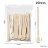 Artículos Personalizados Herramientas de Manicura Palitos Desechables para Raspar Cera 100 Piezas Palitos de Madera Palitos para Depilación Venta Directa de Fábrica Al por Mayor