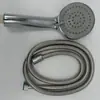 Haz clic para ver el Set de Cabezal de Ducha a Presión con Pulsador de Ladrillo Roto para Baño del Hogar Manguera a Presión sin Taladrar