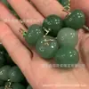 Pingente de Maçã de Aventurina Pura Natural Pequeno Acessório de Maçã Ornamento Criativo Colar de Paz e Segurança