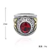 Joyería de Acero de Titanio Haiteng Tendencia Europea y Americana Hombres Alas de Dapeng AliExpress Gema de Águila Anillo del Ejército Salida de Fábrica