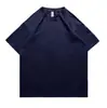 250G Manga Curta Pesada Masculina e Feminina Algodão Solto plus size oversize Hip Hop Europeu e Americano Verão Top Americano Novo