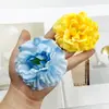 Cabeça de Flor de Delfínio Simulada DIY Tecido de Seda Cabeça de Flor Artificial Material para Guirlanda Arranjo de Flores Ornamento para Fotografia de Casa