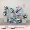 Ceremonia de Entrega de Coche Ventana Decoración de Boda Columna de Flores Arte Floral Tienda 4s Soporte de PVC de Bienvenida Columna de Papel Adornos de Decoración