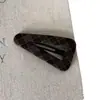 Grampo de Cabelo Triângulo Xadrez Doce Estilo Americano Tecido BB Clip Moda Feminina Estilo Coreano Grampo Lateral