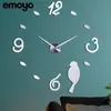 AliExpress moderno simple creativo nuevo reloj de pared acrílico moda DIY pegatinas de pared decorativo 3D reloj de casa Pared