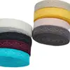 Cinturón de borde jacquard de color 1 cm banda elástica de spandex con patrón accesorios para cuello trasero de prenda banda elástica de borde doblado