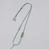 Cuerda Trenzada Cuello Halter Cadena de Jade Hetian Moda Cadena de Cuentas Cordón Cadena para Suéter Cuerda