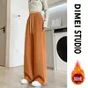 Pantalones deportivos de pierna ancha ajustados para mujer, nuevo modelo primavera y otoño 2026, cintura alta, caída fluida, para figura de pera, que ocultan las caderas, pantalones largos adelgazantes