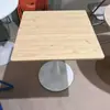 Mesa de Jantar Quadrada Branca Simples Moderna para Casa Apartamento Pequeno Loja de Chá com Leite Cafeteria Recepção de Negociação Varanda Mesa Redonda