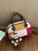 Bolso tipo cubo de alta gama con textura, color contrastante elegante, para mujer, nuevo en 2026, moda versátil, para ir al trabajo, bandolera, bolso pequeño