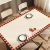 Mantel de Mesa de Dibujos Animados, Impermeable, Resistente al Aceite, No Lavable, Anti-quemaduras, Mantel Protector de Mesa, Lujo Ligero, Sensación de Alta Gama, Mantel para Mesa de Café en la Sala de Estar