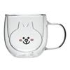 Vaso de vidrio resistente a altas temperaturas para fiestas de animales, vaso de agua potable para el hogar de mujeres, gran valor estético, lindo vaso de leche con forma de panda.