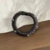 Goma para el cabello de alta gama estilo coreano, de satén de cristal, color sólido, versátil y elegante para peinados de moño o cola de caballo