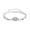 Pulsera Transfronteriza de Plata Esterlina S925 de Venta Caliente con Diamante Mosan en Forma de Huevo para Mujer Joyería Nicho de Lujo Ligero Amazon Comercio Exterior Joyería de Plata