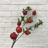 Flor Artificial Romã Fruta Galho Falso Vaso de Chão Colocação Arranjo de Local de Casamento Sala de Estar em Casa Flor Suave de Romã