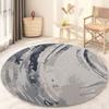 Alfombra redonda para sala de estar, estilo nórdico, para dormitorio, mesita de noche, resistente a la suciedad, para colgar en la pared, para tocador, silla de ordenador, estilo étnico