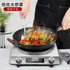 Olla especial para cocina de inducción cóncava olla de fondo redondo tipo cóncavo olla para estufa comercial sartén para saltear olla de hierro viejo antiadherente de acero inoxidable para el hogar