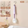 Cepillo de copa de silicona 2 en 1 con mango largo para uso doméstico, perfecto para limpiar botellas de agua aisladas y asegurar que no queden rincones sin limpiar