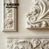 Gesso Europeu Linhas Esculpidas Flores de Canto Coleção Amostras Decoração Empresa Seleção de Materiais Vários Rodapés Componentes em Relevo Amostras