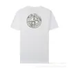 Novo Estilo Bússola de Pedra Padrão Ilha Letreiro 3m Refletivo Manga Curta Algodão Puro Camiseta Estilo Casal Casual Versátil