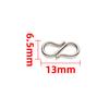 Hebilla de Gancho en S de Acero Inoxidable Accesorios para Joyería DIY Hebilla S de Acero de Titanio Hebilla de Conexión para Collar Pulsera Hebilla de Acabado Hebilla de Cabeza