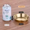 Plato pequeño dorado comercial estilo coreano 304 acero inoxidable plato para salsa ketchup pimienta negra mostaza plato para condimentos plato para mojar