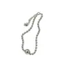 Joia Prata Estilo Ins Simples Coreana S925 Prata Esterlina Pulseira com Costura de Contas Pulseira de Design Nicho Empilhada High-End